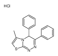 6-methyl-3,4-diphenyl-4H-[1,3]thiazolo[2,3-c][1,2,4]triazine,hydrochloride Structure