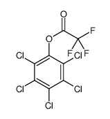 (2,3,4,5,6-pentachlorophenyl) 2,2,2-trifluoroacetate结构式