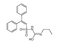 1-(2,2-diphenylethenylsulfonyl)-3-propylurea结构式