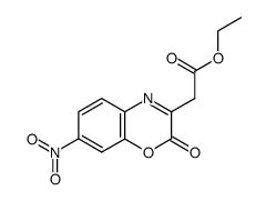 ETHYL 2-(7-NITRO-2-OXO-2H-BENZO[B][1,4]OXAZIN-3-YL)ACETATE结构式