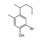 2-bromo-5-methyl-4-pentan-2-ylphenol Structure