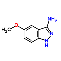 5-甲氧基-1H-吲唑-3-胺结构式