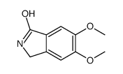 5,6-二甲氧基-2,3-二氢-异吲哚-1-酮结构式