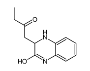 3-(2-oxobutyl)-3,4-dihydro-1H-quinoxalin-2-one结构式