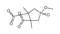 1-methoxy-3,4-dimethyl-3,4-dinitro-1λ5-phospholane 1-oxide结构式