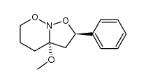 3a-methoxy-2t-phenyl-(3ar)-hexahydro-isoxazolo[2,3-b][1,2]oxazine结构式