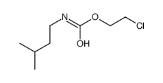 2-chloroethyl N-(3-methylbutyl)carbamate结构式