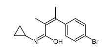 4-Bromo-N-cyclopropyl-α,β-dimethylcinnamamide结构式