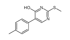 5-(4-methylphenyl)-2-methylsulfanyl-1H-pyrimidin-6-one结构式