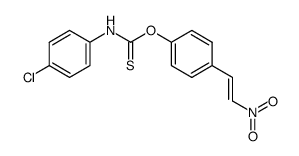 (4-Chloro-phenyl)-thiocarbamic acid O-[4-((E)-2-nitro-vinyl)-phenyl] ester结构式