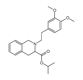 2-(3,4-dimethoxy-phenethyl)-1,2,3,4-tetrahydro-isoquinoline-3-carboxylic acid isopropyl ester结构式