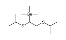 1,2-bis(propan-2-ylsulfanyl)ethyl-trimethylgermane Structure