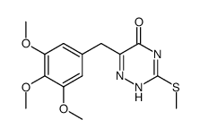 3-methylsulfanyl-6-(3,4,5-trimethoxy-benzyl)-4H-[1,2,4]triazin-5-one结构式