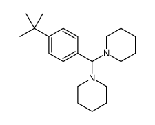1-[(4-tert-butylphenyl)-piperidin-1-ylmethyl]piperidine Structure