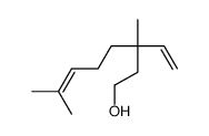 3-ethenyl-3,7-dimethyloct-6-en-1-ol结构式