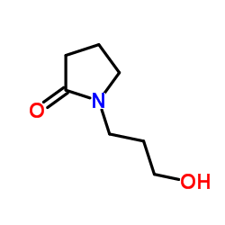 N-(3-Hydroxypropyl)-2-pyrrolidone Structure