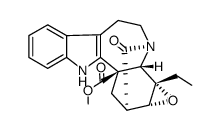 ent-3β,4-epoxy-19-oxo-(4βH)-ibogamine-18-carboxylic acid methyl ester结构式