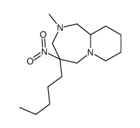 2-methyl-4-nitro-4-pentyl-1,3,5,7,8,9,10,10a-octahydropyrido[1,2-a][1,4]diazepine Structure