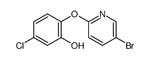 2-(5-bromopyridin-2-yl)oxy-5-chlorophenol结构式