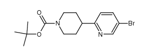 4-(5-溴吡啶-2-基)哌啶-1-甲酸叔丁酯结构式