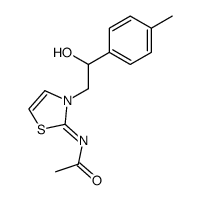 2-(2-acetylimino-thiazol-3-yl)-1-p-tolyl-ethanol Structure