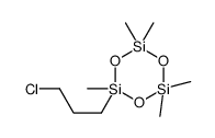 2-(3-chloropropyl)-2,4,4,6,6-pentamethyl-1,3,5,2,4,6-trioxatrisilinane结构式