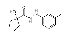 2-Ethyl-2-hydroxy-butyric acid N'-(3-iodo-phenyl)-hydrazide结构式