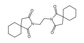 2-[2-(1,3-dioxo-2-azaspiro[4.5]decan-2-yl)ethyl]-2-azaspiro[4.5]decane-1,3-dione Structure