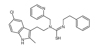 1-[2-(5-chloro-2-methyl-1H-indol-3-yl)ethyl]-3-(2-phenylethyl)-1-(pyridin-2-ylmethyl)thiourea Structure