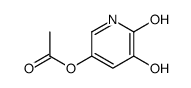 (5-hydroxy-6-oxo-1H-pyridin-3-yl) acetate结构式