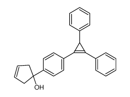 1-[4-(2,3-diphenylcyclopropen-1-yl)phenyl]cyclopent-3-en-1-ol结构式