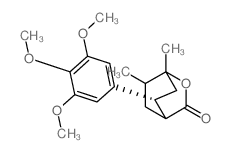 1,7-Dimethyl-5-(3,4,5-trimethoxyphenyl)-2-oxabicyclo[2.2.2]octan-3-one Structure