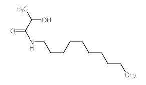 Propanamide,N-decyl-2-hydroxy- Structure