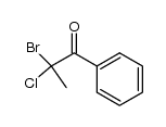 2-bromo-2-chloropropiophenone Structure