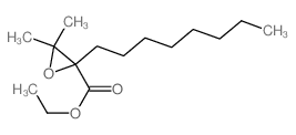 ethyl 3,3-dimethyl-2-octyl-oxirane-2-carboxylate结构式
