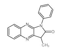 2H-Pyrrolo[2,3-b]quinoxalin-2-one, 1,3-dihydro-3-methyl-1-phenyl- Structure