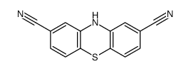 10H-phenothiazine-2,8-dicarbonitrile结构式