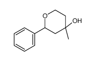 tetrahydro-4-methyl-2-phenyl-2H-pyran-4-ol Structure