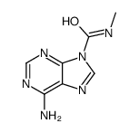 6-amino-N-methylpurine-9-carboxamide结构式
