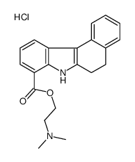 2-(dimethylamino)ethyl 6,7-dihydro-5H-benzo[g]carbazole-8-carboxylate,hydrochloride结构式