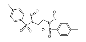 N,N'-(ethane-1,2-diyl)bis(4-methyl-N-nitrosobenzenesulfonamide) Structure
