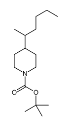 tert-butyl 4-hexan-2-ylpiperidine-1-carboxylate结构式