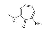2,4,6-Cycloheptatrien-1-one,2-amino-7-(methylamino)-(9CI)结构式