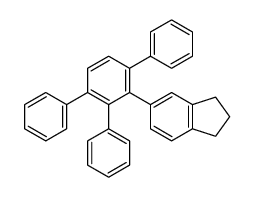 5-(2,3,6-triphenylphenyl)-2,3-dihydro-1H-indene结构式