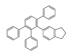 5-(2,3,6-triphenylphenyl)-2,3-dihydro-1H-indene structure