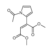 dimethyl 2-(1-acetylpyrrol-2-yl)but-2-enedioate Structure