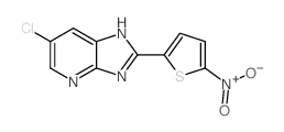 6-Chloro-2-(5-nitrothiophen-2-yl)-1H-imidazo[4,5-b]pyridine structure