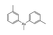 methyl-bis(3-methylphenyl)arsane Structure