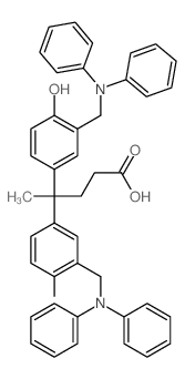 4,4-bis[3-[(diphenylamino)methyl]-4-hydroxy-phenyl]pentanoic acid Structure