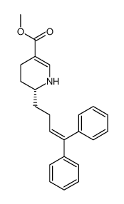 methyl (R)-6-(4,4-diphenylbut-3-enyl)-1,4,5,6-tetrahydropyridine-3-carboxylate Structure